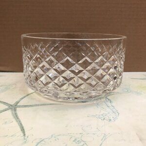Diamond Cut Decorative Glass Bowl